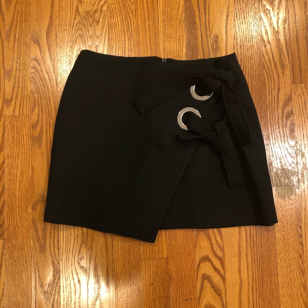 Zara Mini Skirt with Silver Detail and Bows
